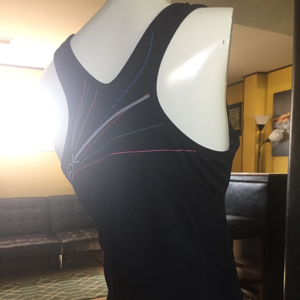 Victoria Secret Sport Top Black Size Med Racerback - Picture 8 of 8